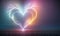 3d Hearts Conceptual Artwork for Valentines Day Love. Elegant Background with text space