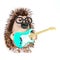 3d Hedgehog plays electric guitar