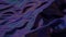 3D Holographic abstract animation dark blue violet purple black changing morphing waving cloth texture tissue hologram