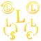 3D Honduran Lempira currency symbol icon of Honduras