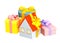 3d house - gift, wrapping a bright tape