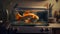 3D hyper realistic surrealistic of goldfish