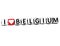 3D I Love Belgium Button Click Here Block Text