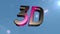 3d icon back clouds