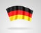 3d icon of the National Flag of the Federal Republic of Germany
