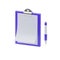 3d icon notepad medical equipment
