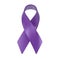 3d icon Violet Ribbon World Pancreatic Cancer day is observed every year in November. Disease in which malignant cells