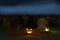 3D illustration, 3D rendering, Devil Pumpkin head in the Dark Cemetery