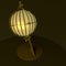 3d illustration, 3d rendering. Vintage lantern table lamp, made in the form of an ancient globe.