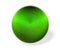 3D illustration of ball covered with green fiber.