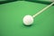 3D illustration Billiard balls in a green pool table, pool billiard game, Billiard concept