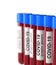 3D illustration of blood test tubes with positive COVID-19 test