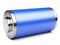 3D illustration of blue battery