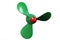 3d illustration of boat propeller