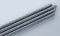 3D illustration of bounch of reinforcements steel TMT bar close up. Isolated 3d render