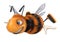 3d illustration bumblebee funny cartoon character