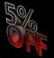3d illustration carbon fiber black friday 5 percent discount tag with silver outline,sales