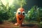 3d illustration of a cheerful carrot character 1