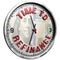 3D Illustration Clock Face with text Time To Refinance