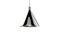 3D illustration of concept cone shaped pendant lamp