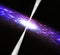 3d illustration of a deep space Pulsar with bright beams of light