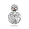 3D illustration diamond or ice snowman with reflection