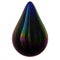 3d illustration of drop oil petrol gasoline droplet black glossy