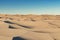 3d illustration of empty desert landscape, outdoor scene