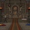 3d illustration of a fantasy throne room place