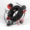 3d-illustration of fitness workout equipment on white background. Tire, sledgehammer, weight, dumbbell, bottle, chain