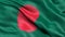 3D illustration of the flag of Bangladesh waving in the wind