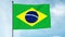 3D Illustration of The flag of Brazil, Verde e amarela, Auriverde, `Ordem e Progresso