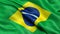 3D illustration of the flag of Brazil waving in the wind