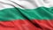 3D illustration of the flag of Bulgaria waving in the wind