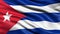 3D illustration of the flag of Cuba waving in the wind