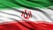 3D illustration of the flag of Iran waving in the wind