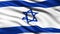 3D illustration of the flag of Israel waving in the wind