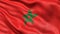 3D illustration of the flag of Morocco waving in the wind
