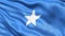 3D illustration of the flag of Somalia waving in the wind