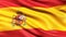 3D illustration of the flag of Spain waving in the wind