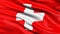 3D illustration of the flag of Switzerland waving in the wind