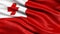 3D illustration of the flag of Tonga waving in the wind