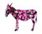 3d illustration of flowers floral rose daisy flora donkey