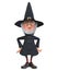 3d illustration funny fairy-tale wizard in a hat