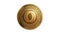 3d Illustration Golden Oasis Network Rose Cryptocurrency Coin Symbol