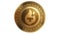 3d Illustration Golden Theta Fuel TFUEL Cryptocurrency Coin Symbol