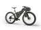 3d illustration of hardtail mountain sports bike for tourism with bags on white background with shadow