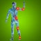 3D illustration of human or man with muscles for anatomy or health designs with articular or bones pain