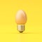 3d illustration Idea Design Concept Egg Bulb.