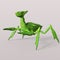 3d-illustration of an isolated alien mantis